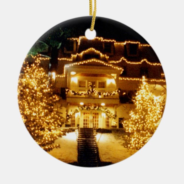 Décoration En Céramique L'Ornement 'Winter Inn' (Devant)