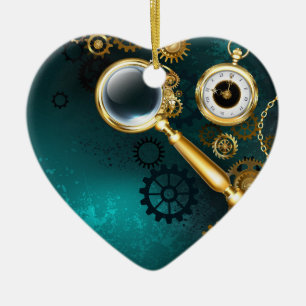 Décoration En Céramique Loupe en style Steampunk