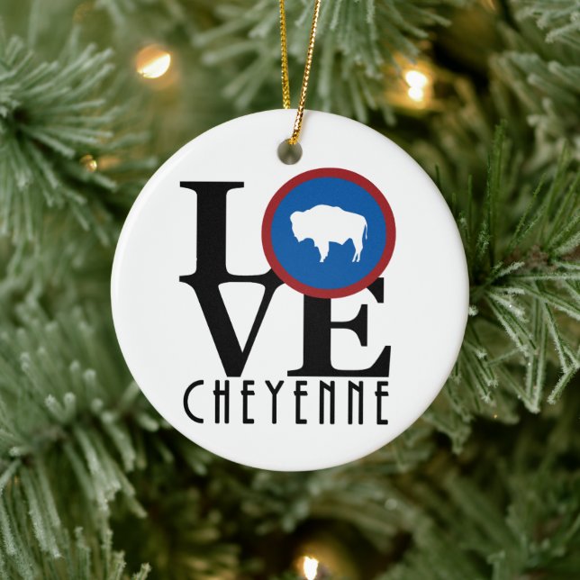 Décoration En Céramique LOVE Cheyenne yoming (Arbre)