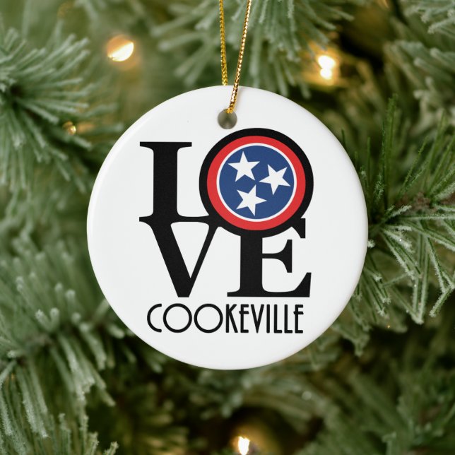 Décoration En Céramique LOVE Cookeville Tennessee (Arbre)