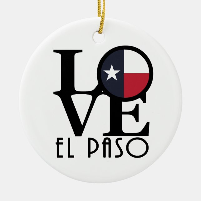 Décoration En Céramique LOVE El Paso (Devant)