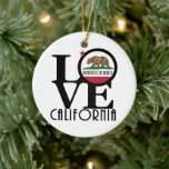 Décoration En Céramique LOVE Huntington Beach<br><div class="desc">Pour l'amour de la maison,  Huntington Beach California</div>