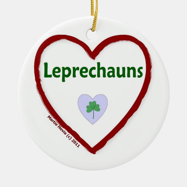 Décoration En Céramique Love Leprechauns (Devant)