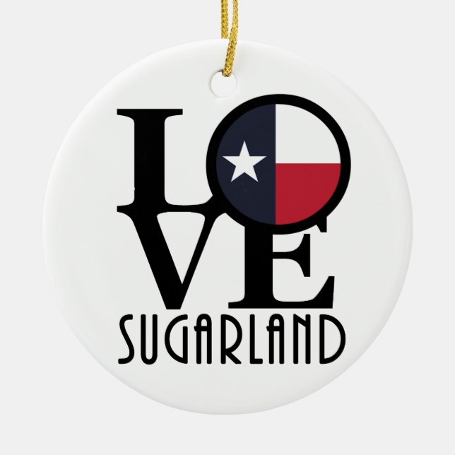 Décoration En Céramique LOVE Sugar Land (Devant)