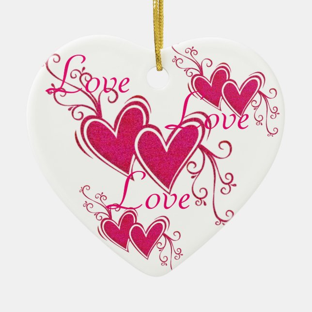 Décoration En Céramique Love You Collection Cadeaux Ornament céramique (Devant)