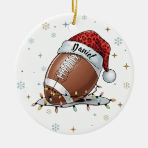 Décoration En Céramique Lueur de grille : Football avec chapeau de Père No