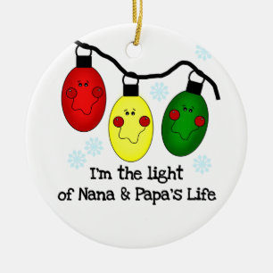 Décoration En Céramique Lumière de Nana et de Papa's Life Customisé Orname