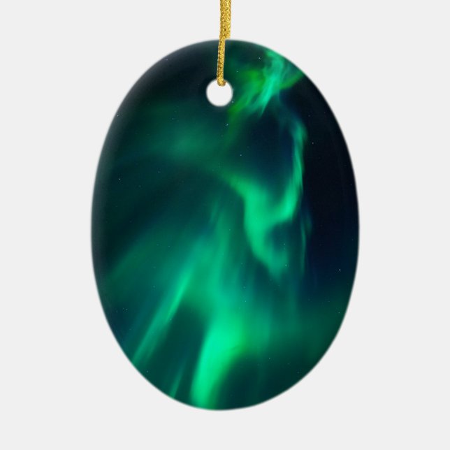 Décoration En Céramique Lumières du Nord Aurora Vert (Devant)