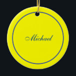 Décoration En Céramique Lumineuse Jaune Plaine Élégante Professionnelle Mo<br><div class="desc">Design simple,  moderne,  minimaliste pour les entreprises. Ce modèle peut être customisé pour répondre à tous les métiers professionnels.</div>