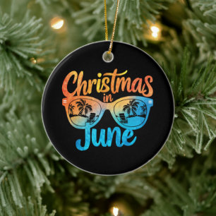 Décoration En Céramique Lunettes de soleil Noël en juin Vacances d'été drô