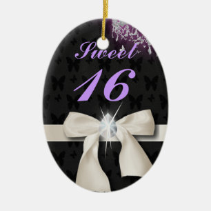 Décoration En Céramique lustre en diamant à arc blanc sweet sixteen