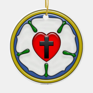 Décoration En Céramique Luther, Rose,