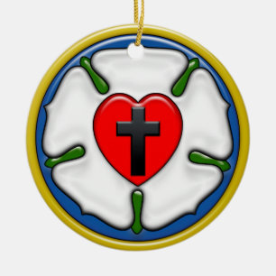 Décoration En Céramique Luther, Rose,