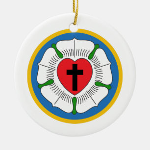 Décoration En Céramique Luthers Rose