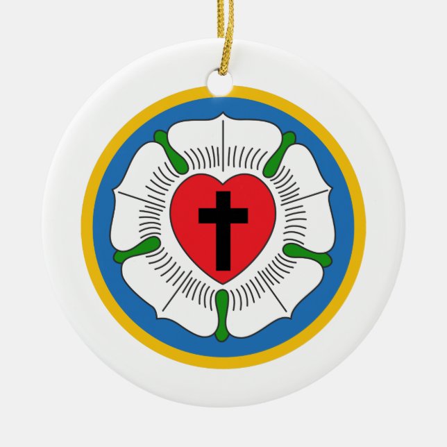 Décoration En Céramique Luthers Rose (Devant)