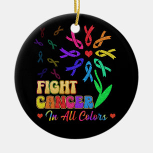 Décoration En Céramique Lutter contre le cancer dans toutes les couleurs L