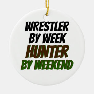 Décoration En Céramique Lutteur par chasseur de semaine par week-end