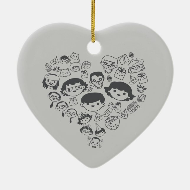 Décoration En Céramique Luv (Dos)