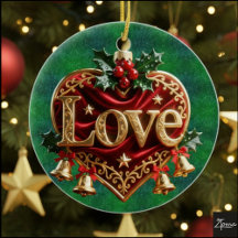 Luxueux Rouge Velours Or Noël (amour)