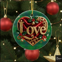 Luxueux Rouge Velours Or Noël (amour)