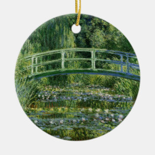 Décoration En Céramique Lys à eau Claude Monet et pont japonais