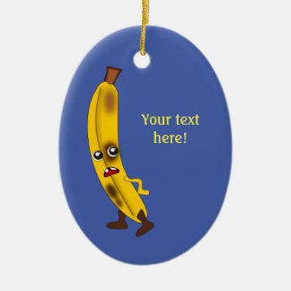 Décoration En Céramique M. Banana n'est pas amusant - ajoutez votre nom à