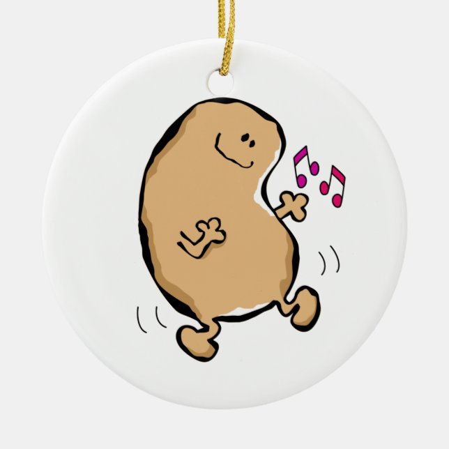 Décoration En Céramique M. Human Bean Doing The Jiggy (Devant)