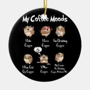 Décoration En Céramique Ma Chouette À Café Pour Les Amateurs De Chouette E