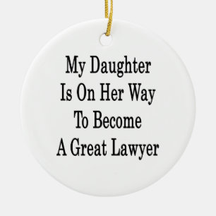 Décoration En Céramique Ma fille est sur son chemin de devenir une grande