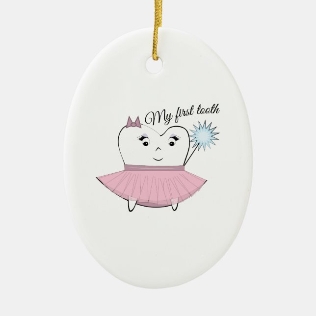 Décoration En Céramique Ma première dent (Devant)