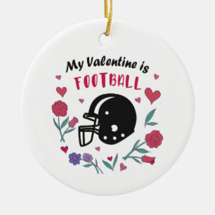 Décoration En Céramique Ma Saint Valentin est une invitation au football