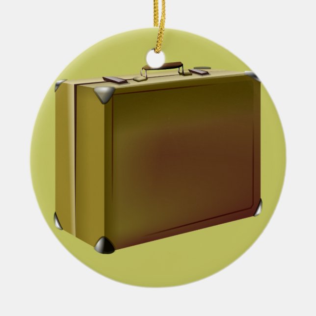 Décoration En Céramique Ma valise est emballée ! (Devant)