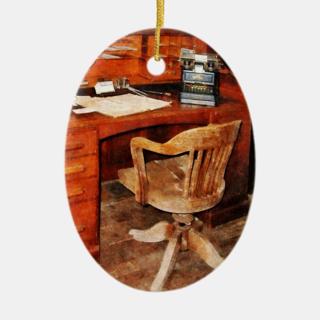 Décoration En Céramique Machine à calculer (Devant)