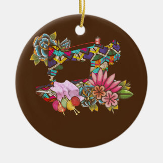 Décoration En Céramique Machine à coudre à bouchon