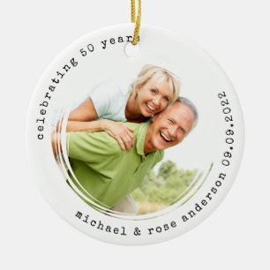 Décoration En Céramique Machine à écrire minimaliste Photo du 50e annive