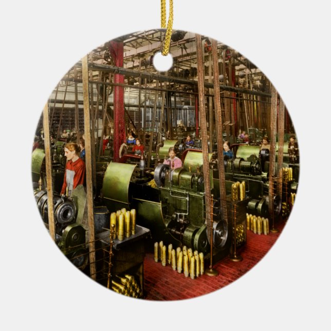 Décoration En Céramique Machiniste - Guerre - Ceintures et bombes 1916 (Devant)