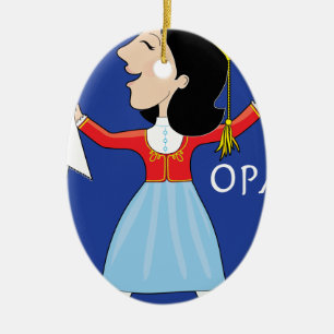 Décoration En Céramique Madame grecque Dancing