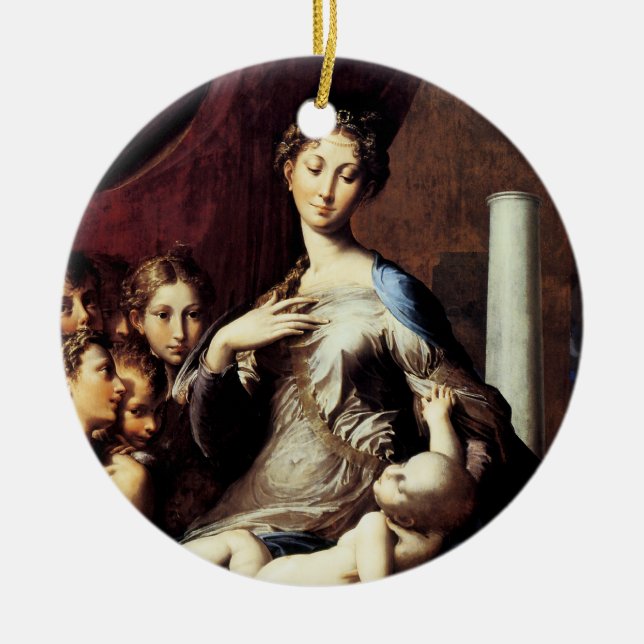 Décoration En Céramique Madonna au long cou par Parmigiano (Devant)