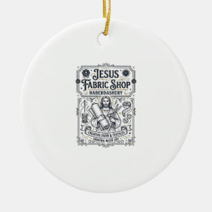 Décoration En Céramique Magasin de tissus Jésus Mercerie Magasin de tissus