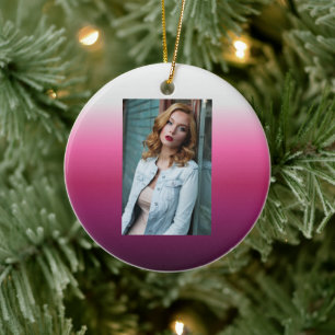 Décoration En Céramique magenta maroon marsala burgundy ombre branché