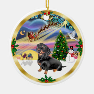 Décoration En Céramique Magie de Noël - Dachshund (BT 4)