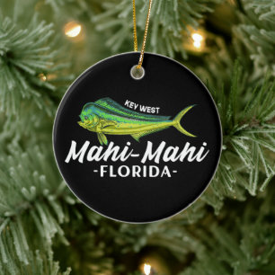 Décoration En Céramique Mahi Mahi Key West Florida Pêche Coryphaena Cadeau