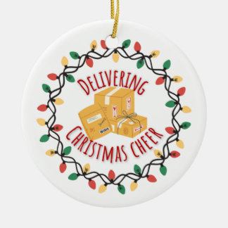 Décoration En Céramique Mail Carrier Mailman UPS FedEx Noël