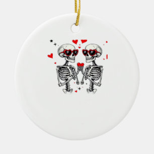 Décoration En Céramique Mains Coeur Squelette Pour Trending