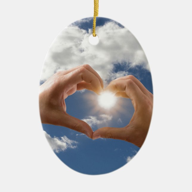 Décoration En Céramique Mains d'amour (Devant)