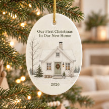 Maison de Noël personnalisée pour nouvelle demeure
