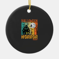 Maison hantée de la nuit d'horreur d'Halloween Vec