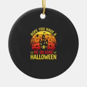 Décoration En Céramique Maison hantée drôle d'Halloween sur un design
