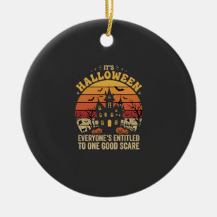 Décoration En Céramique Maison hantée Halloween Une bonne frayeur Design_1