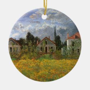 Décoration En Céramique Maisons à Argenteuil par Claude Monet, Art Vintage